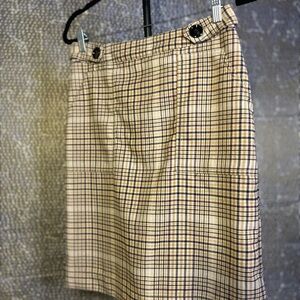 Merona Cream Tan Pencil Skirt Knee-Length Work